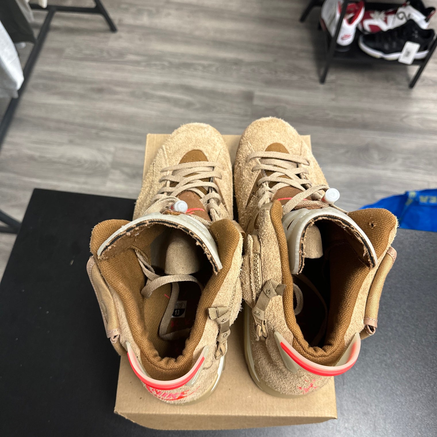 Travis Scott Khaki Jordan 6 (USED, No Box)