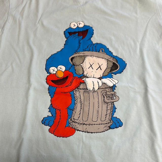 Kaws Sesame Street Tee Blue (Used)