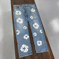Denim Tears Light Blue Wreath Jeans (USED)