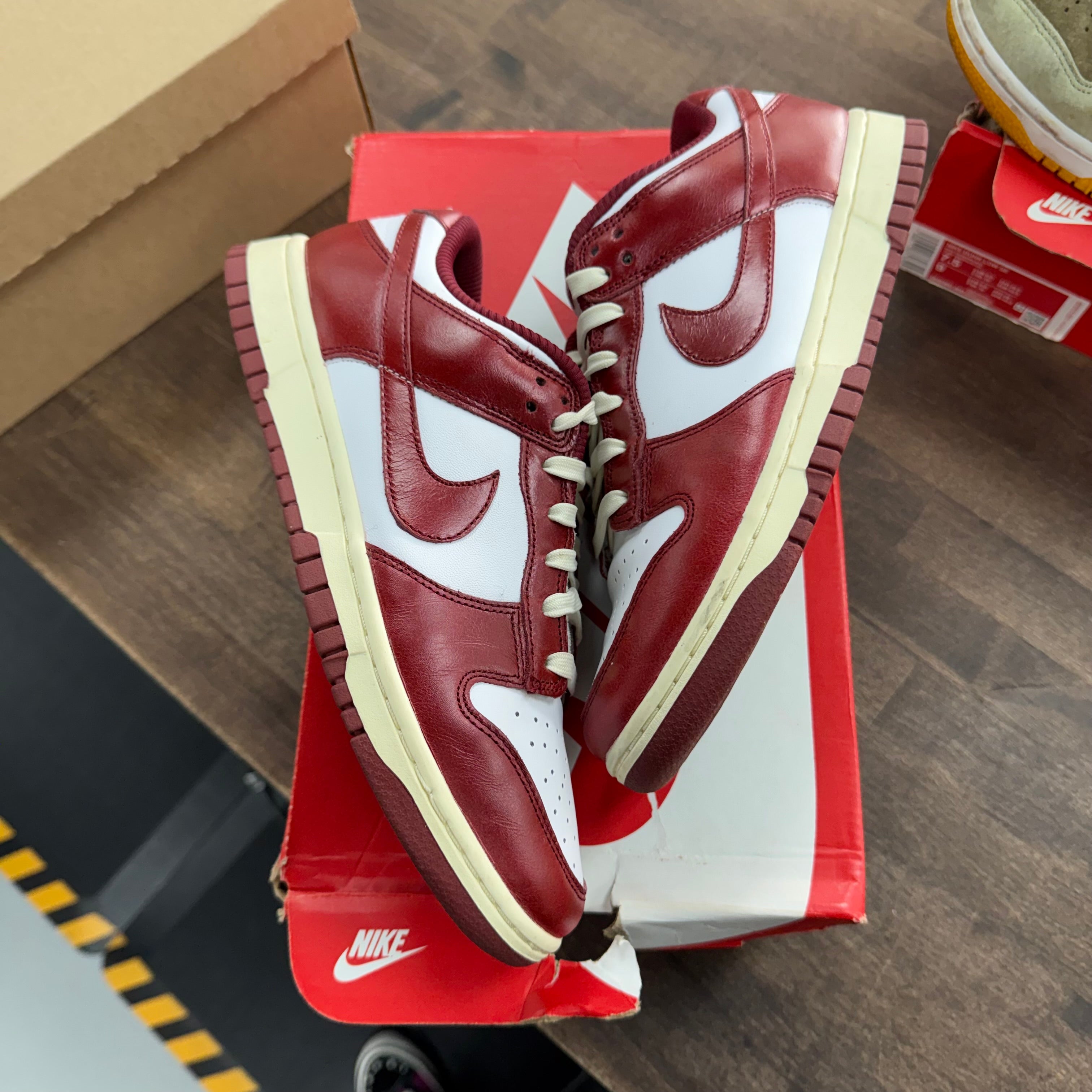 Nike Vintage Red Nike Dunk Low (W) (USED) Size 7.5 (Pre-Owned) - Image 1