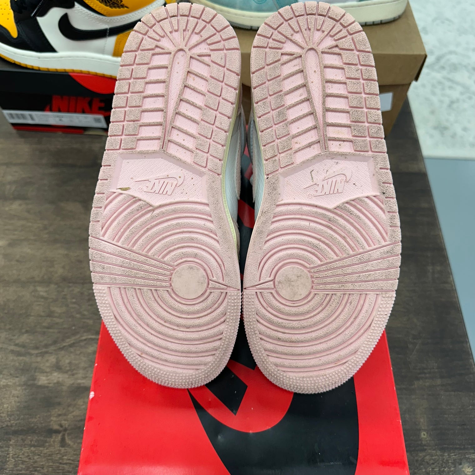 Washed Pink Jordan 1 High (W) (USED)