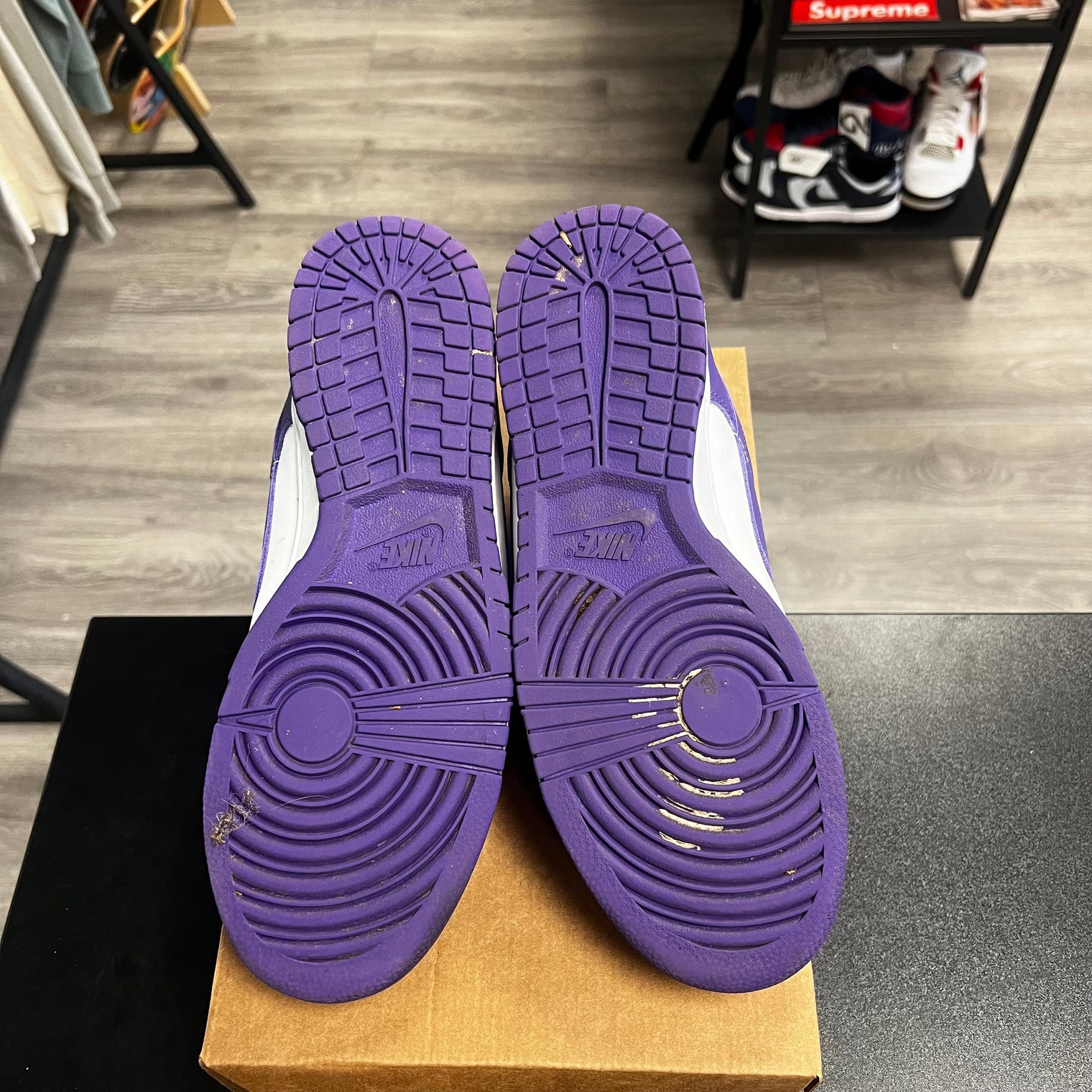 Championship Court Purple Dunk Low (USED, no box)
