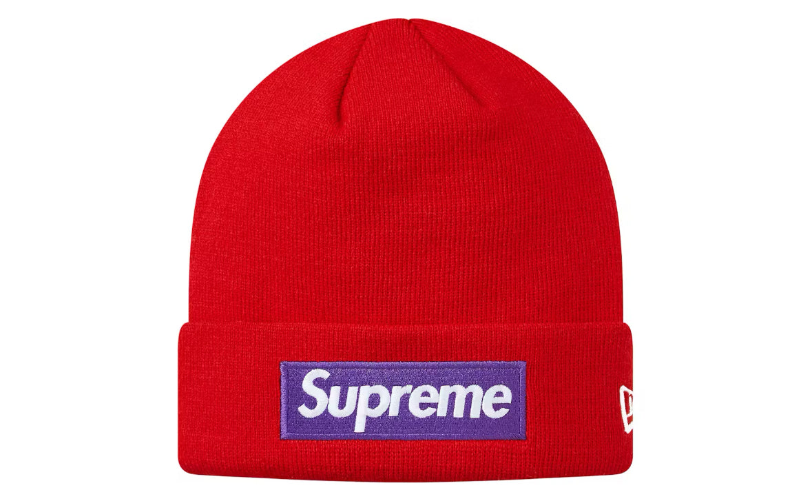 Supreme New Era Box Logo Beanie Red (FW17)