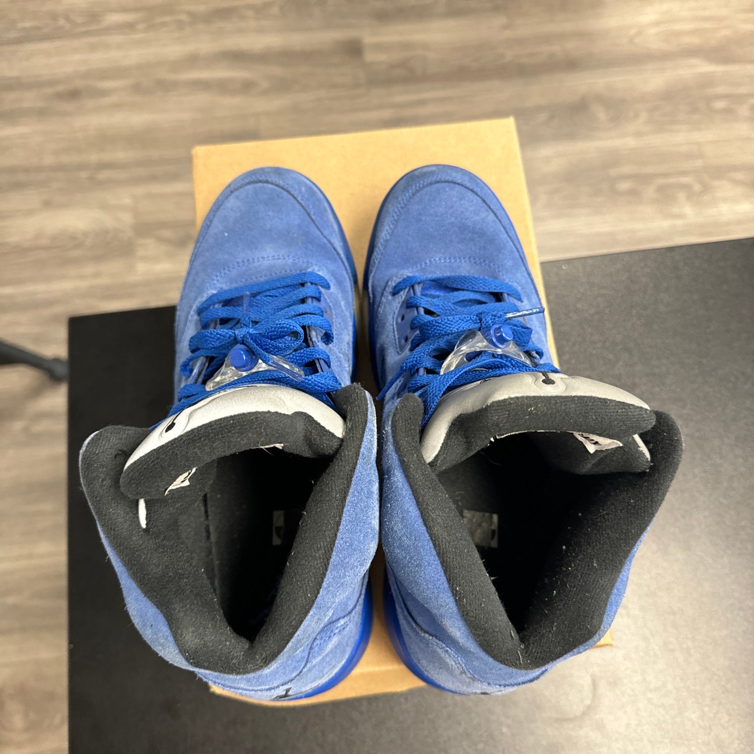 Blue Suede Jordan 5 (USED;NO BOX)
