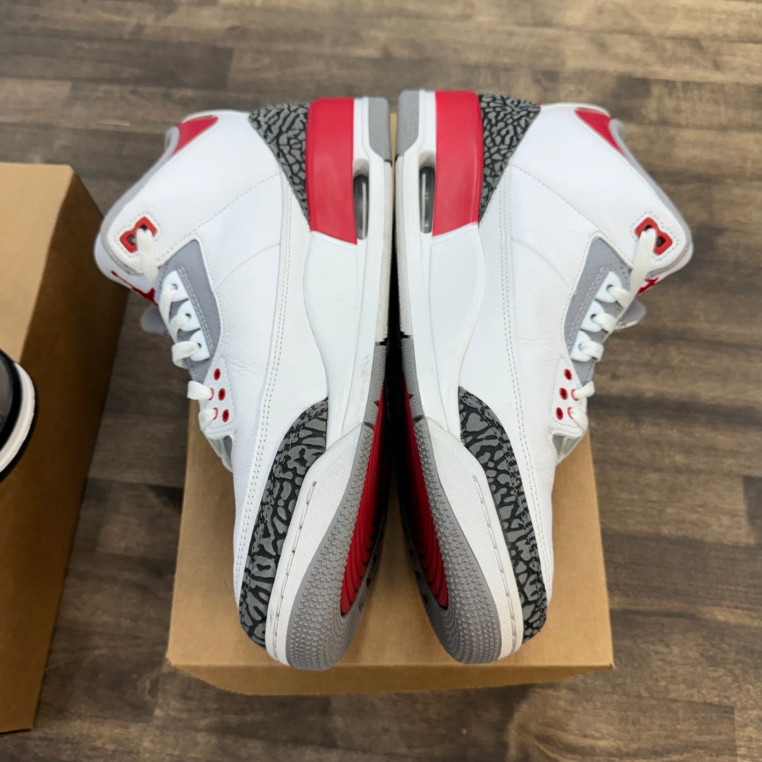 Fire Red Jordan 3 Retro (USED, No Box)