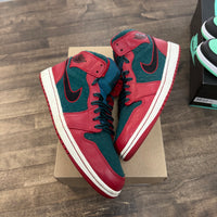 Gym Red Black Dark Sea Jordan 1 Mid (USED, No Box)