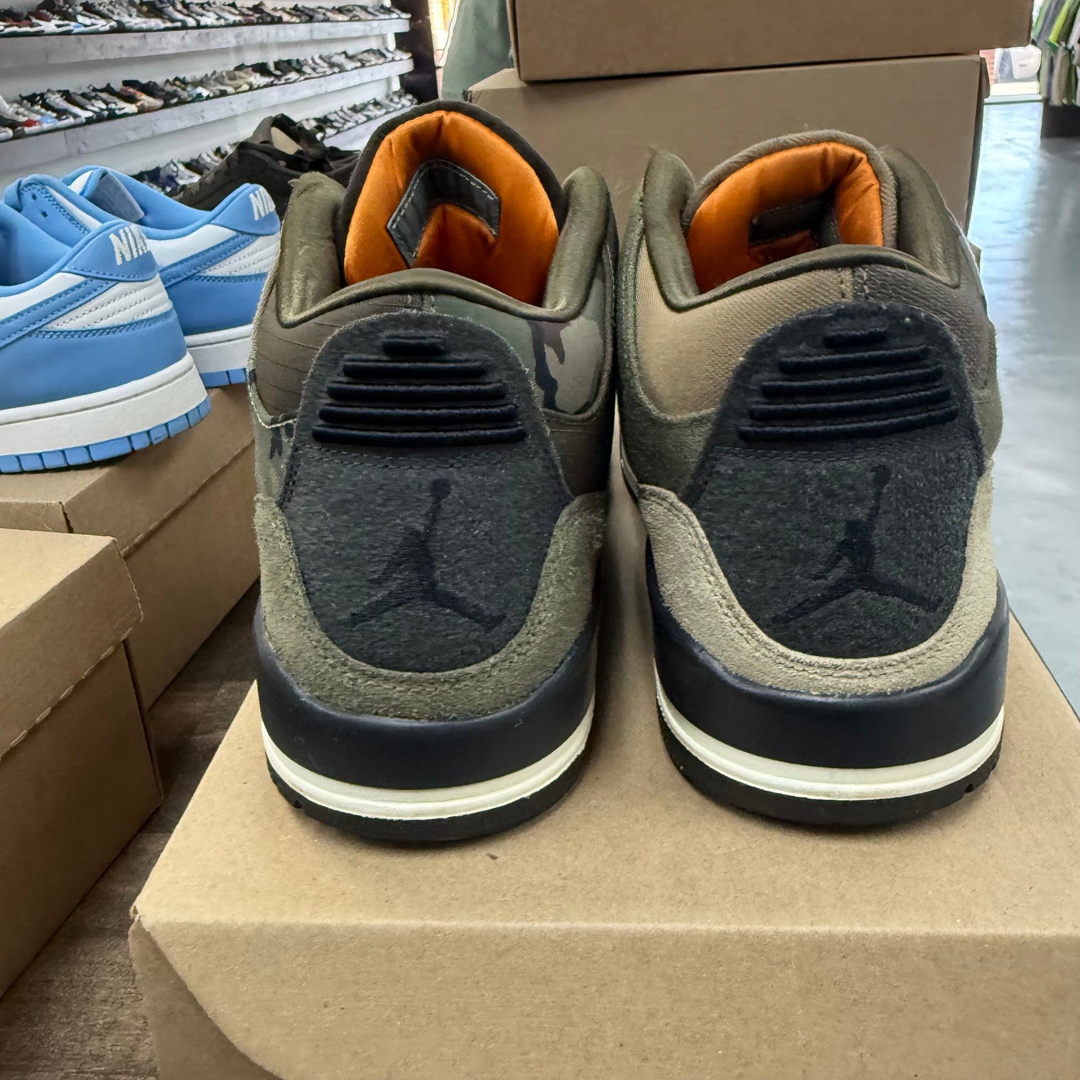 Patchwork Camo Jordan 3 Retro (USED, No Box)