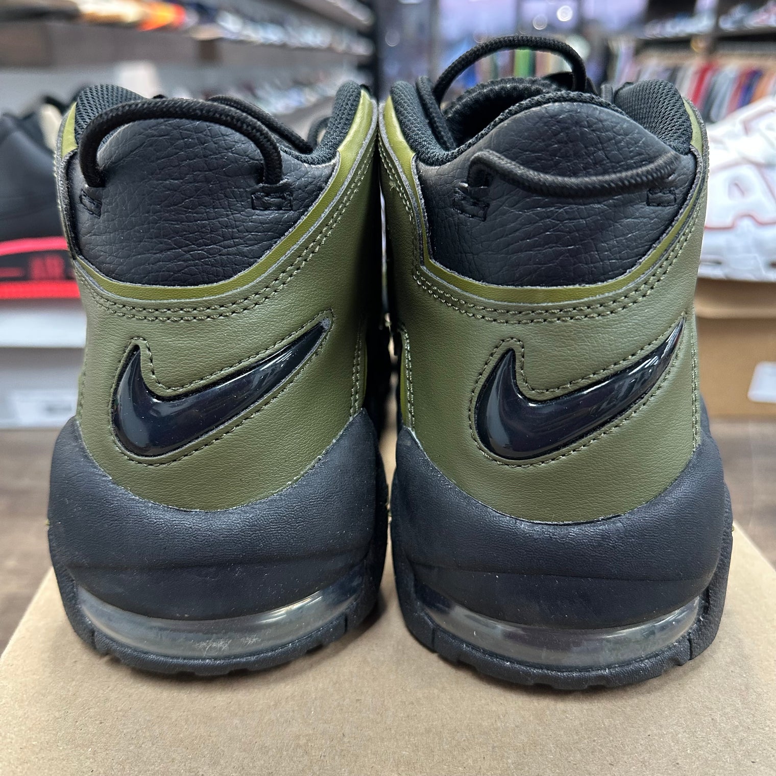 Rough Green Nike Air More Uptempo (USED, No Box)