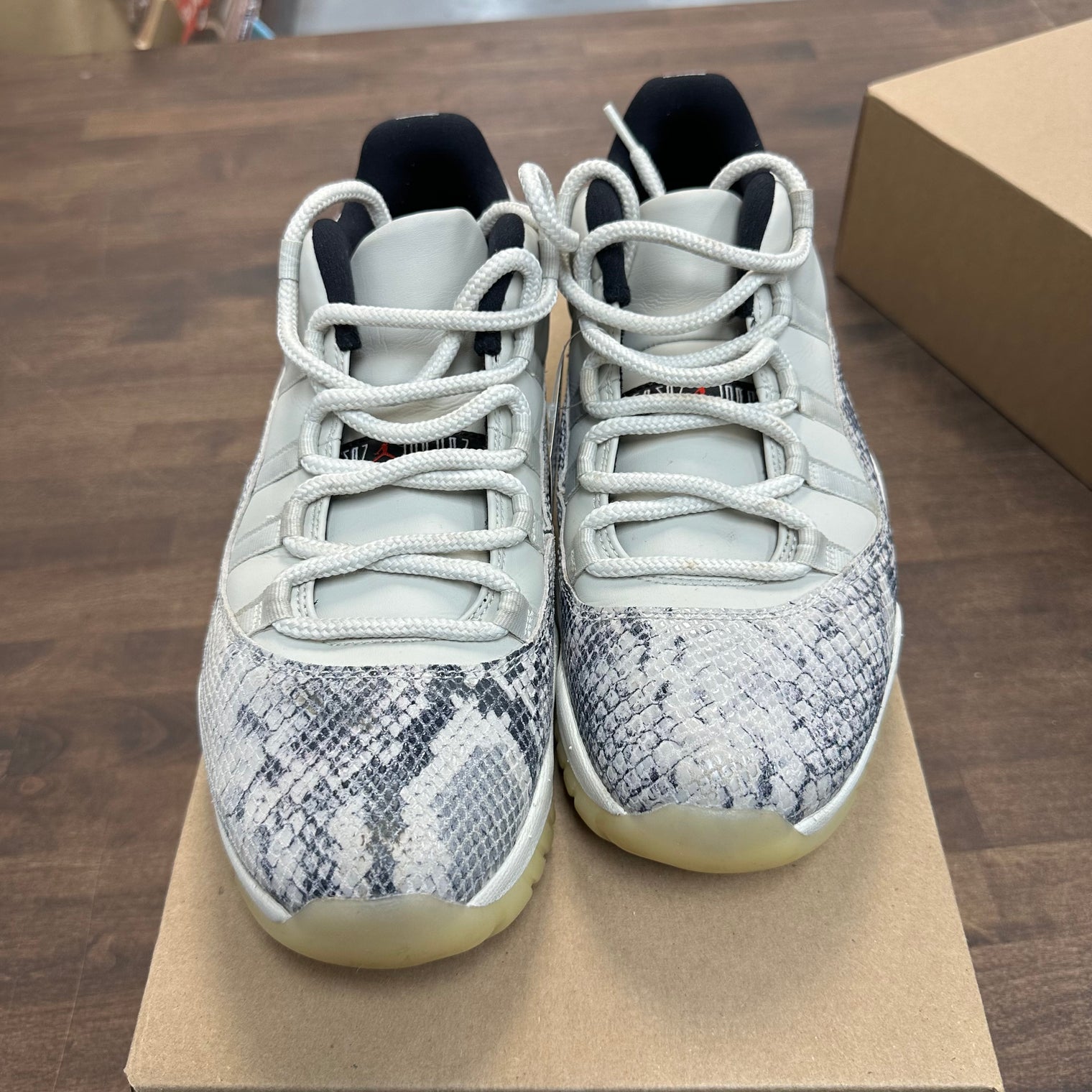 Snake Light Bone Jordan 11 Low (USED, No Box)