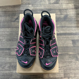 Nike Air More Uptempo Black Pink Blast (US 7Y) (USED, No Box) Size 7Y (Pre-Owned) - Image 2