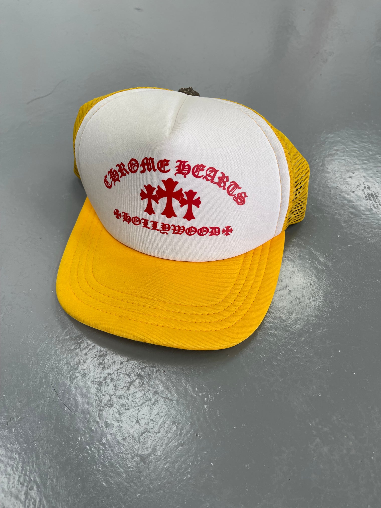 Chrome Hearts Yellow Trucker Hat (LIKE NEW)