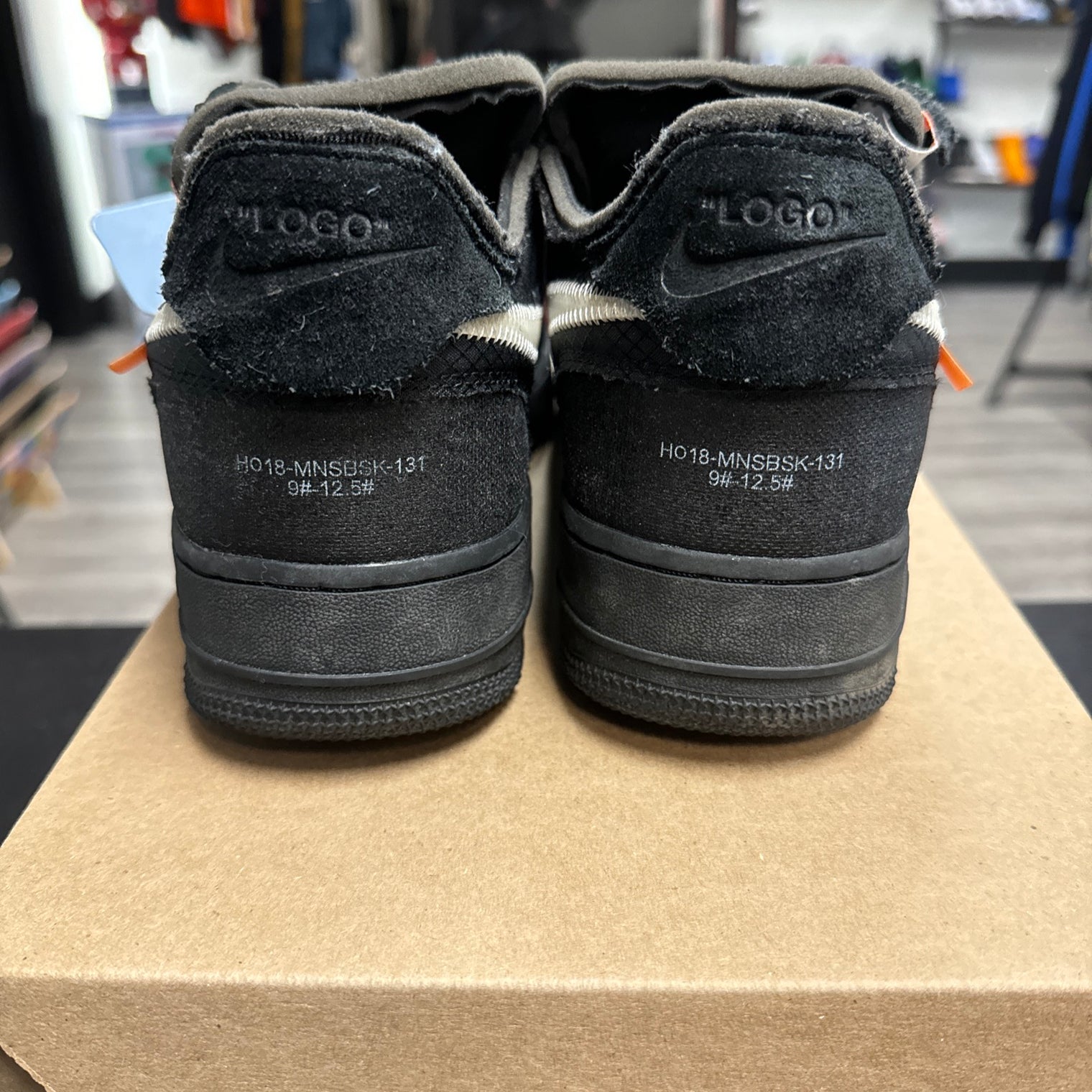Off-White Black Air Force 1 (USED, No Box)