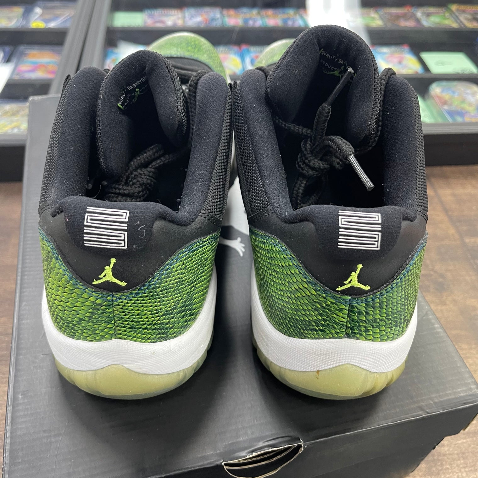 Green Snakeskin Jordan 11 Low (USED)