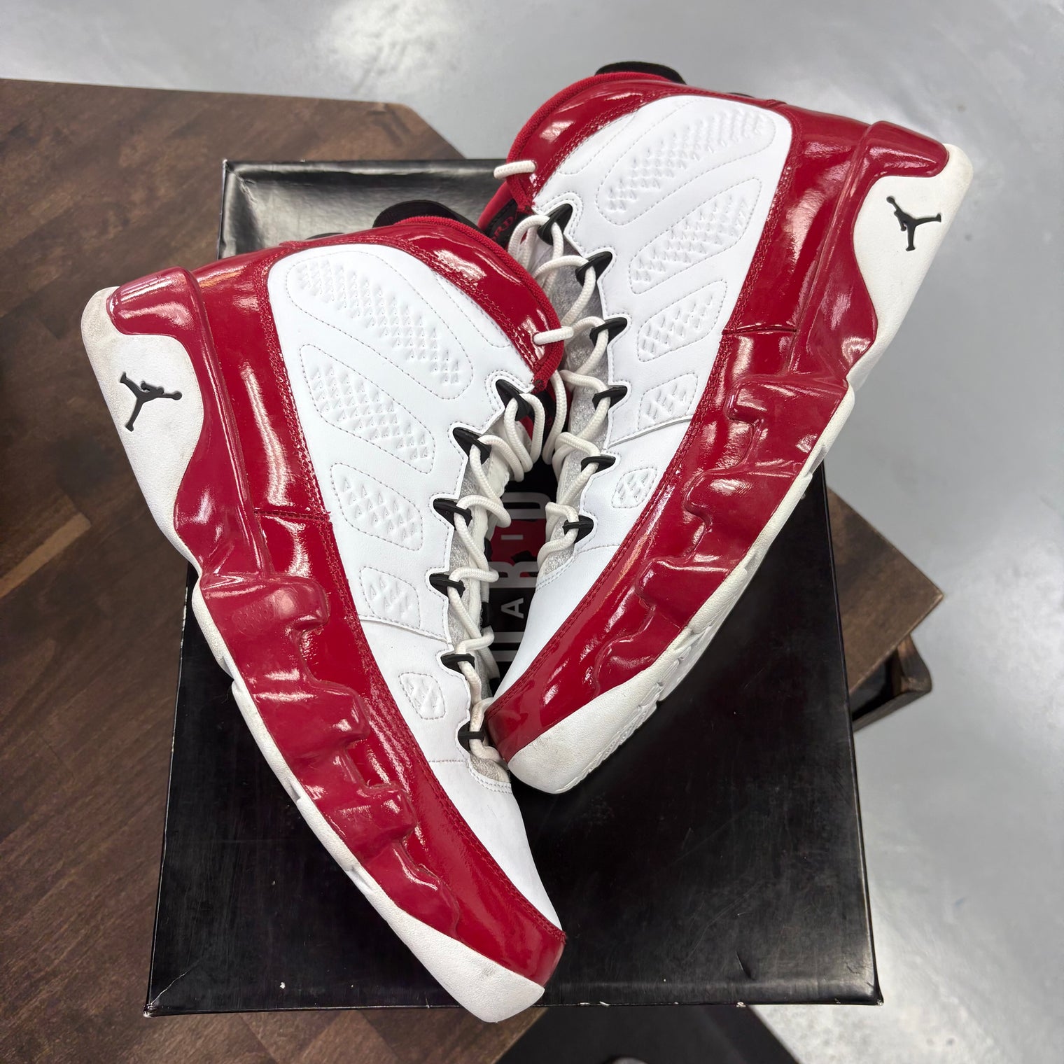 White Gym Red Jordan 9 Retro (USED)