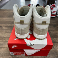Tan Suede White Nike Dunk High (USED)