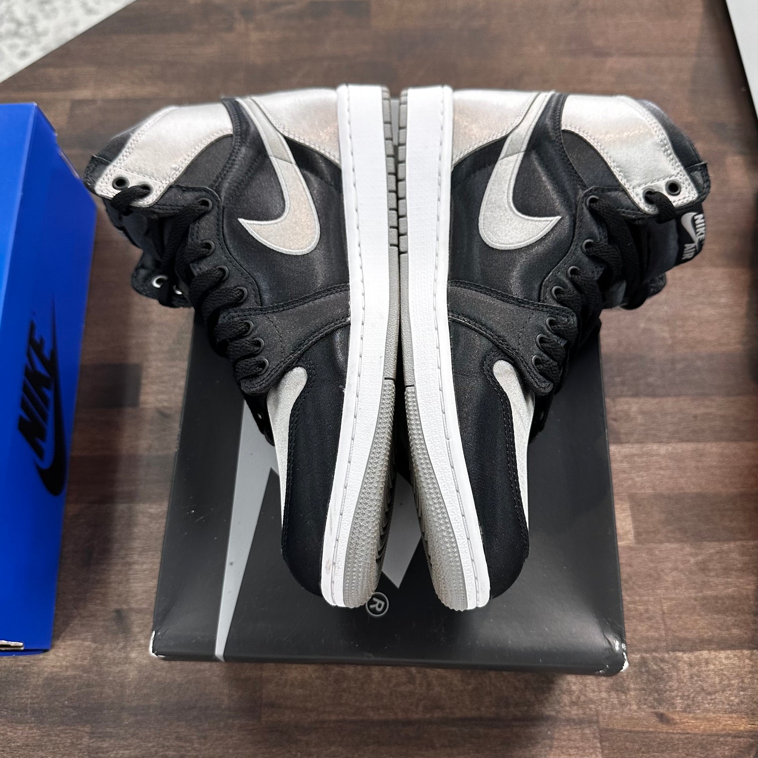 Satin Shadow Jordan 1 High (W) (USED)
