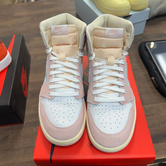 Washed Pink Jordan 1 High (W) (USED)