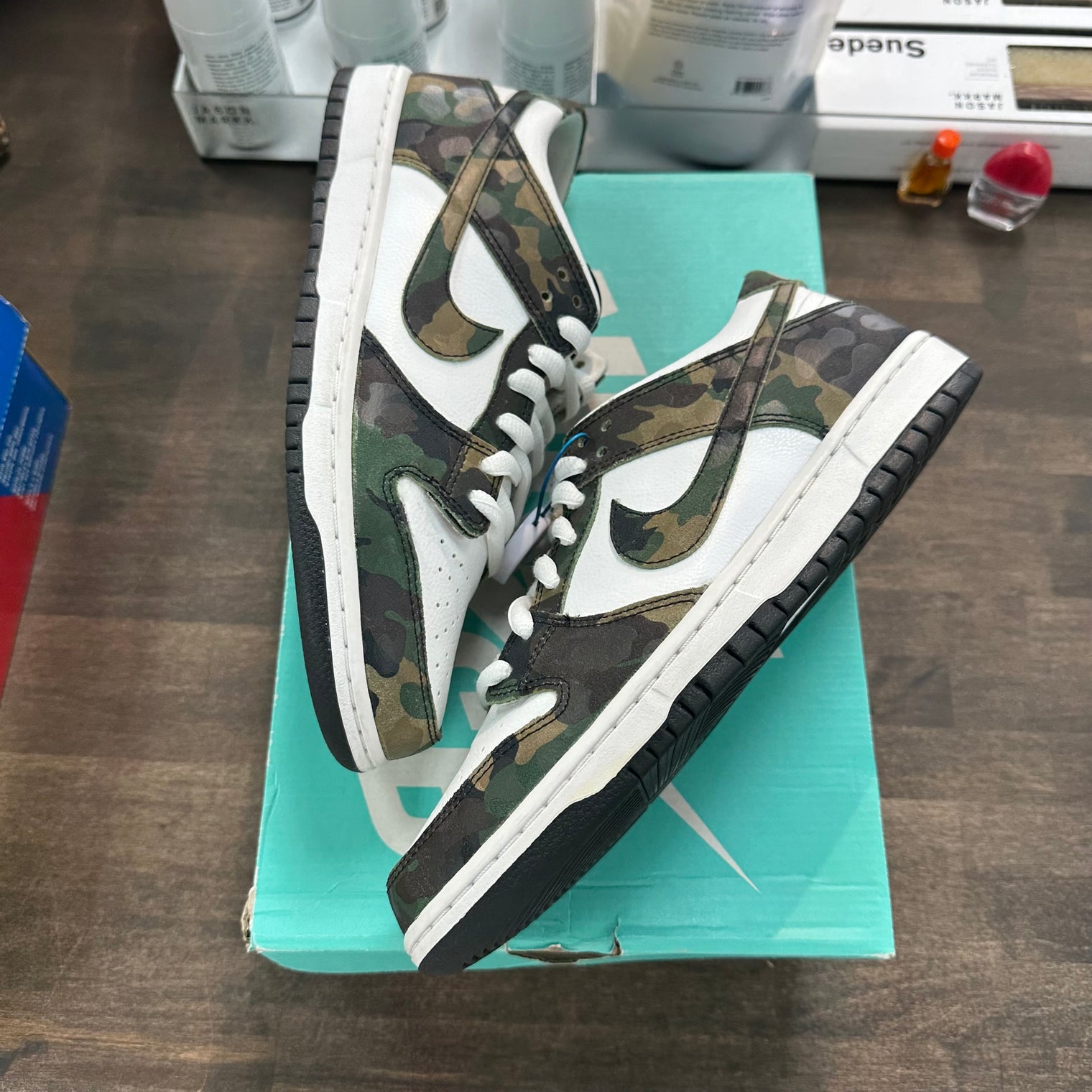 Camo Legion Green SB Dunk Low (USED)