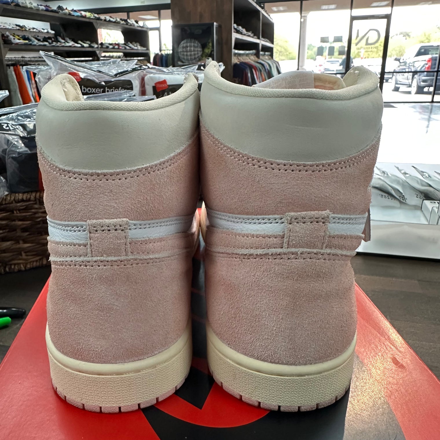 (W) Washed Pink Jordan 1 High (USED)