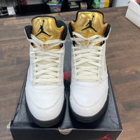 Olympic Gold Metal Jordan 5 (USED)
