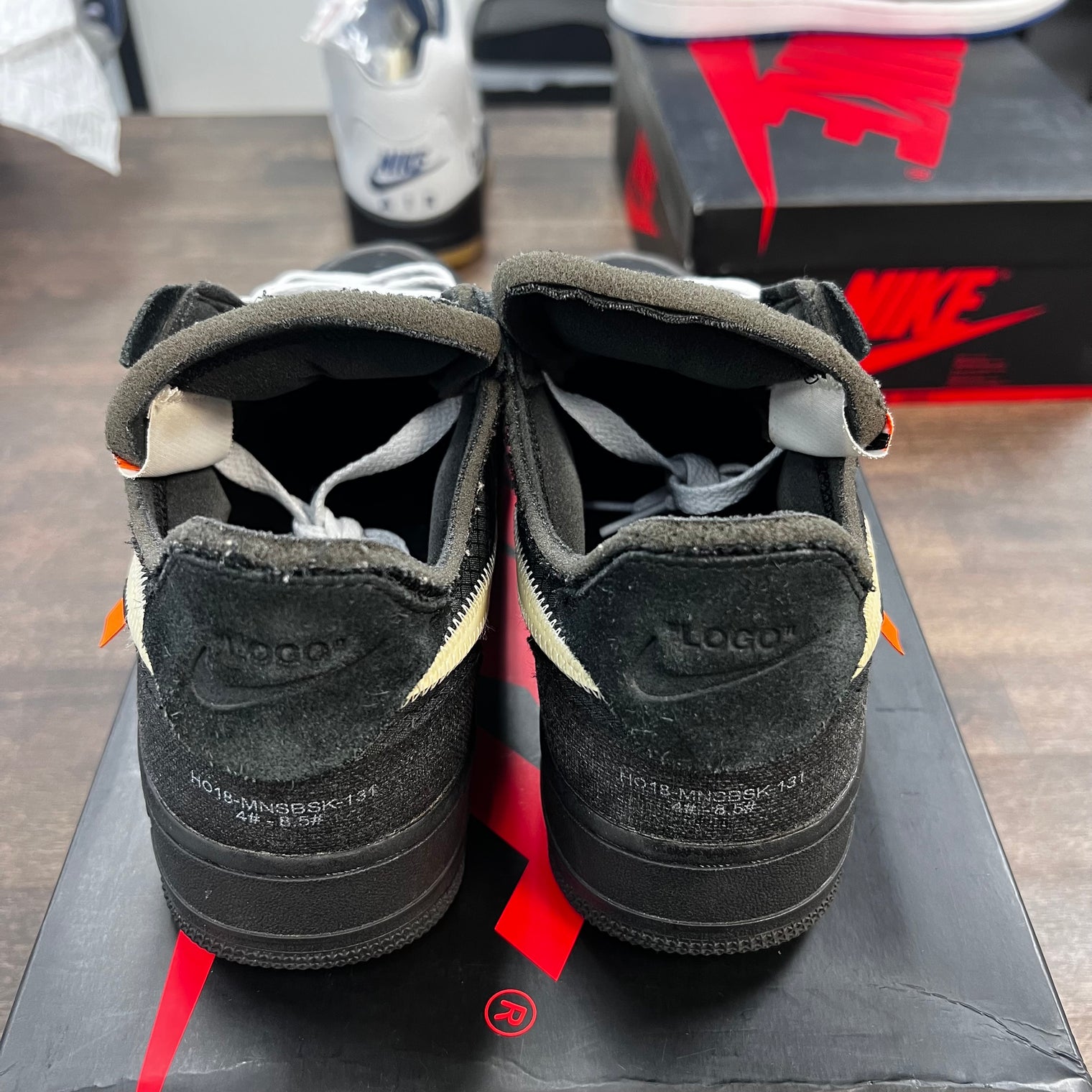 Off White Air Force 1 Black (USED, No Box)