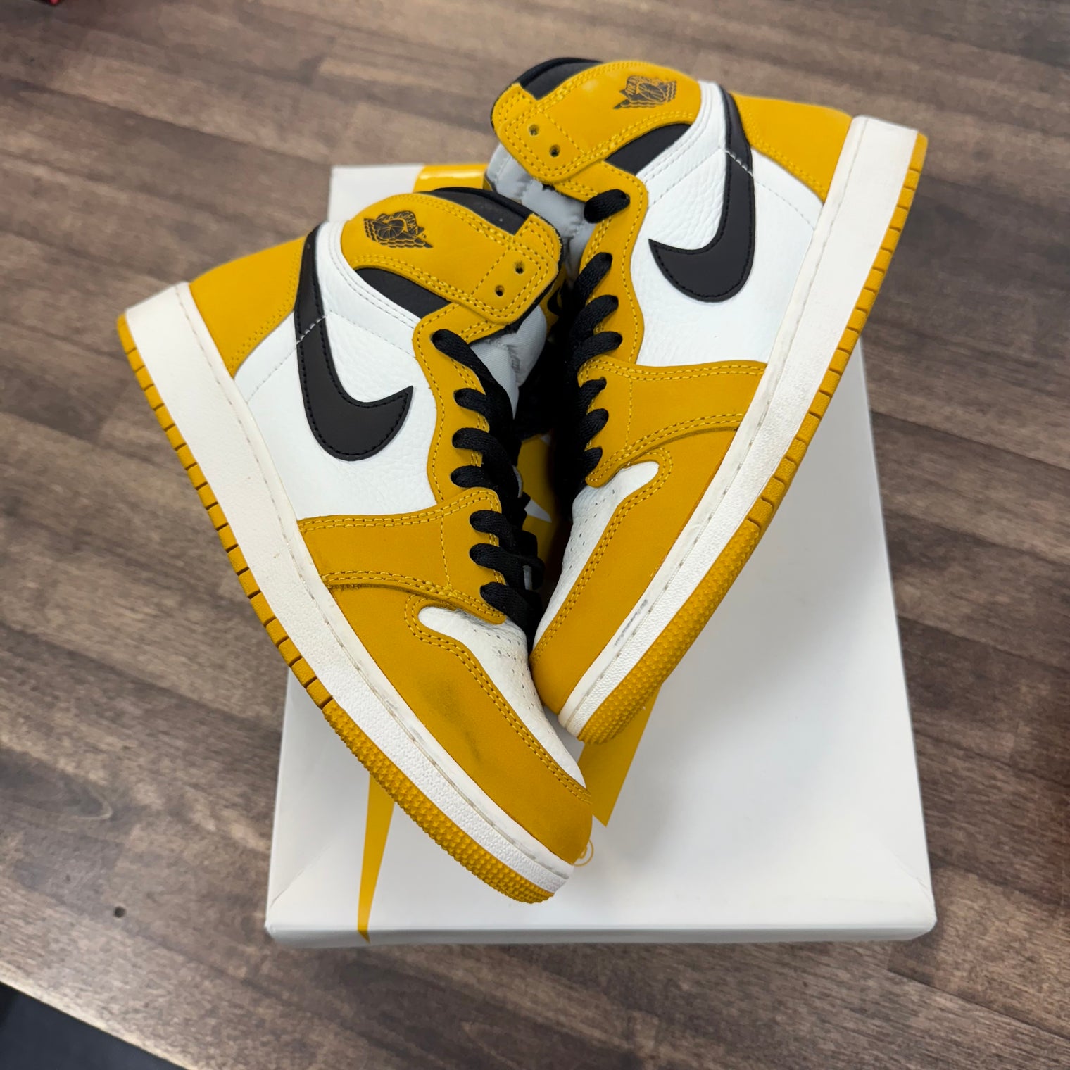 Yellow Ochre Jordan 1 High OG (GS) (USED)