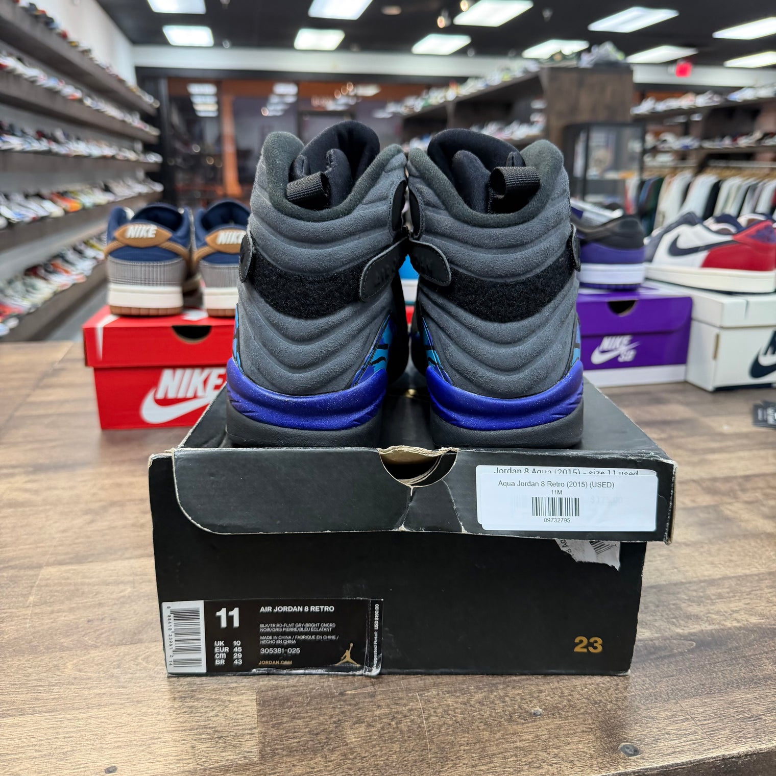 Aqua Jordan 8 Retro (2015) (USED)