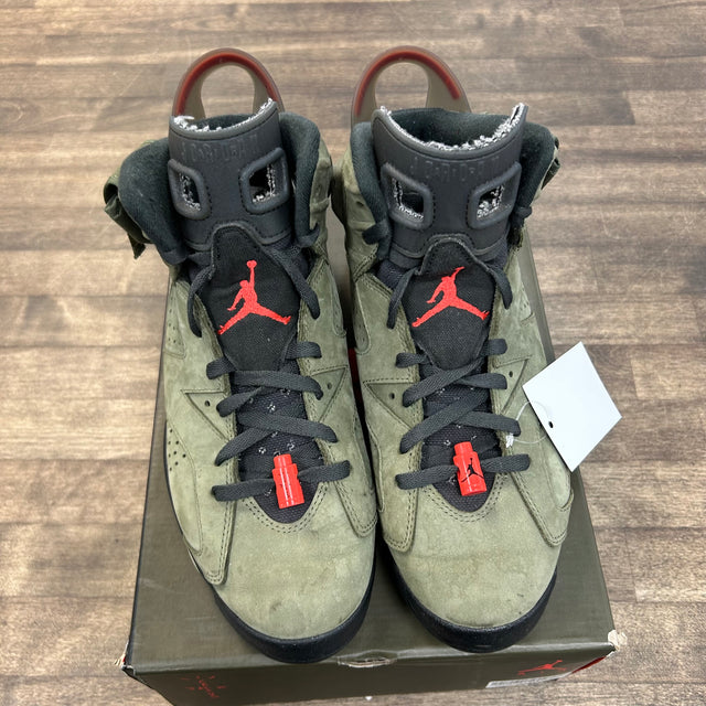 Travis Scott Olive Jordan 6 Retro (USED)