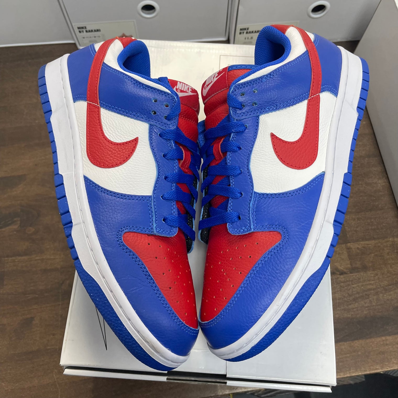 Nike ID Blue Red Dunk Low (USED)