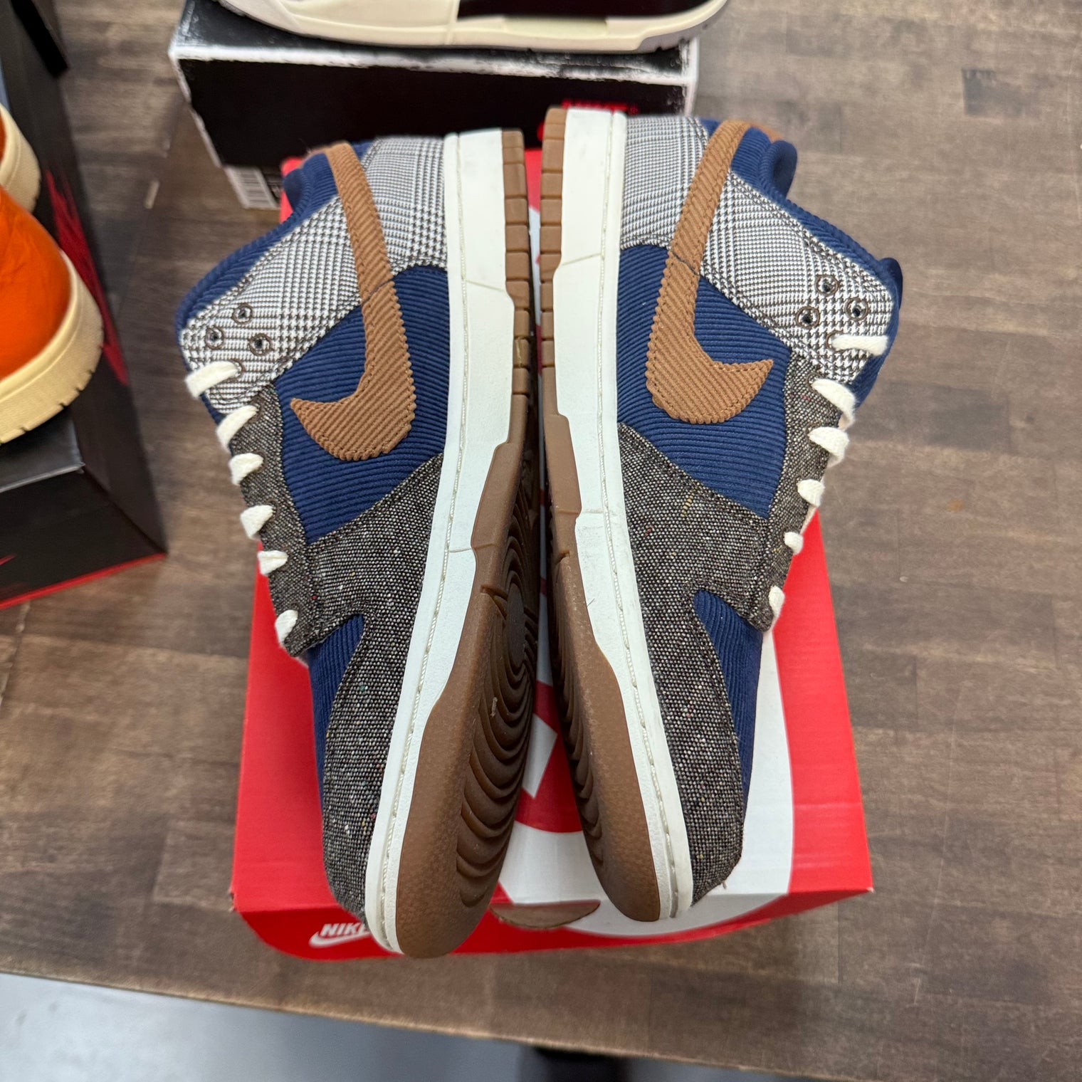 Tweed Midnight Navy Corduroy Nike Dunk Low (USED)