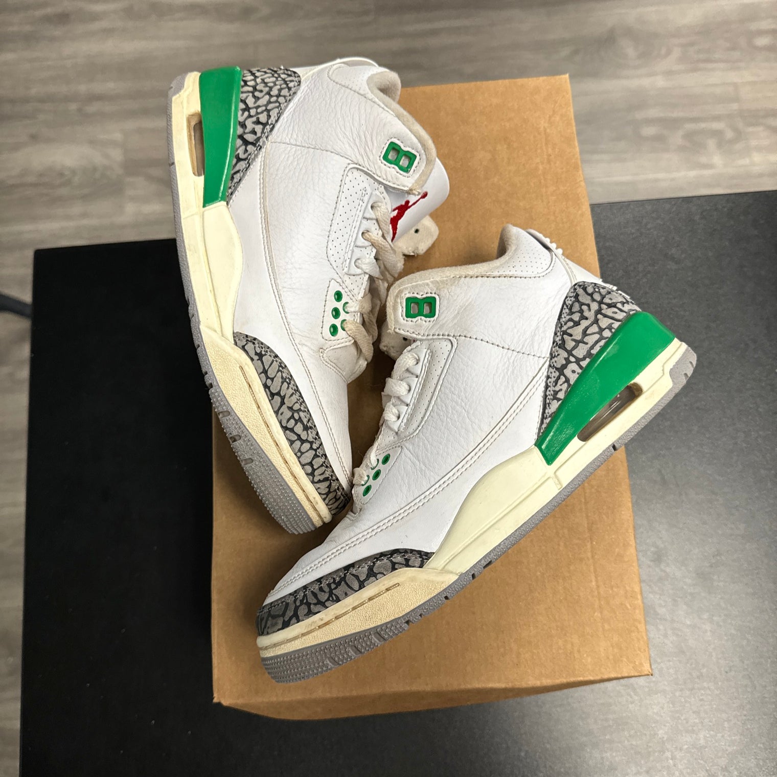 Lucky Green Jordan 3 (USED, no box)