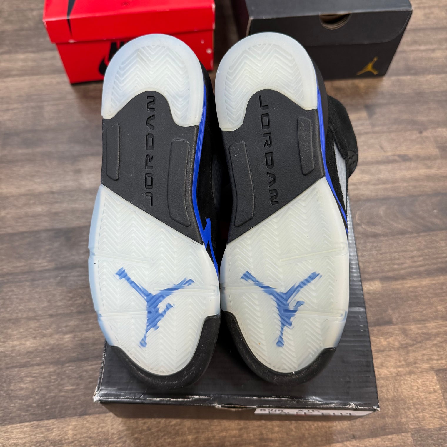 Racer Blue Jordan 5 (GS) (Lightly worn)