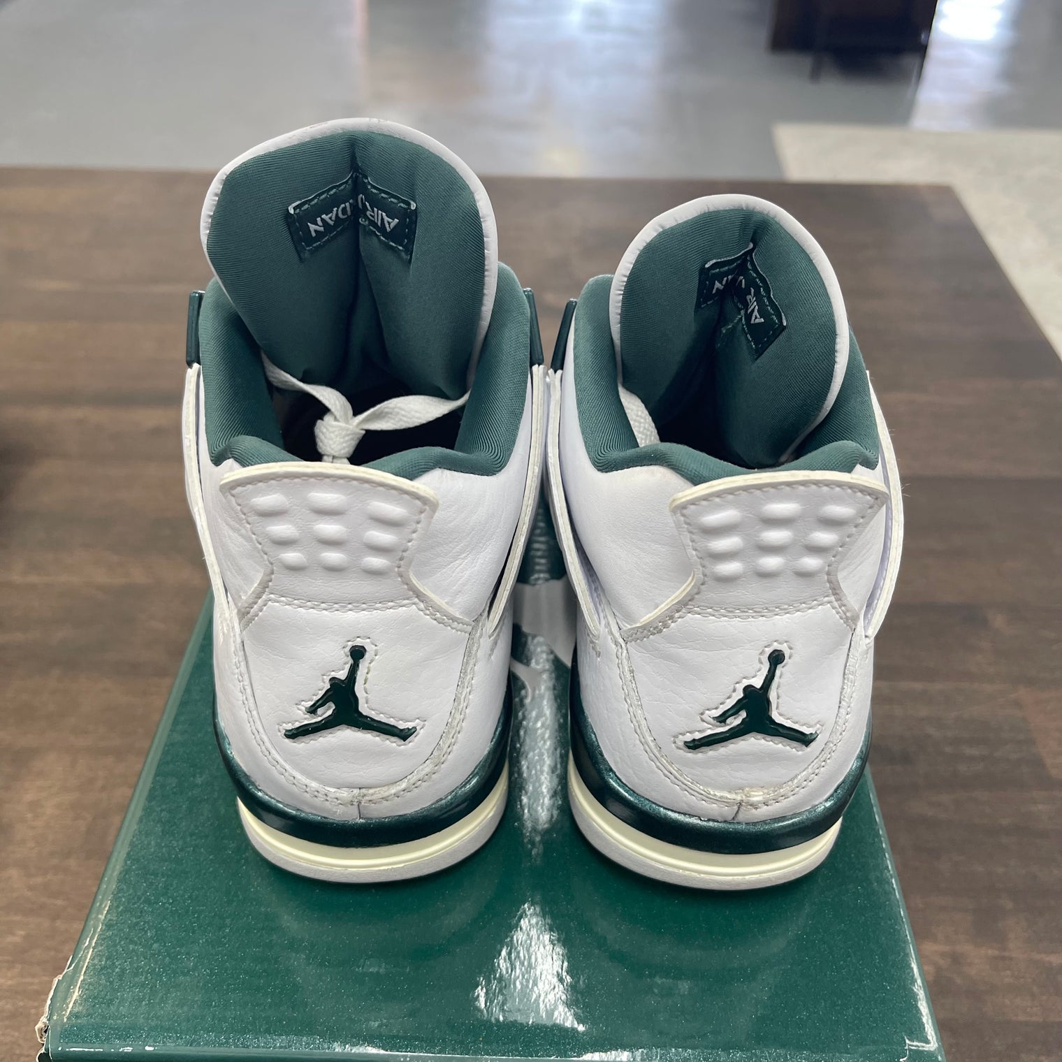 (GS) Oxidized Green Jordan 4 (USED,No Insoles)
