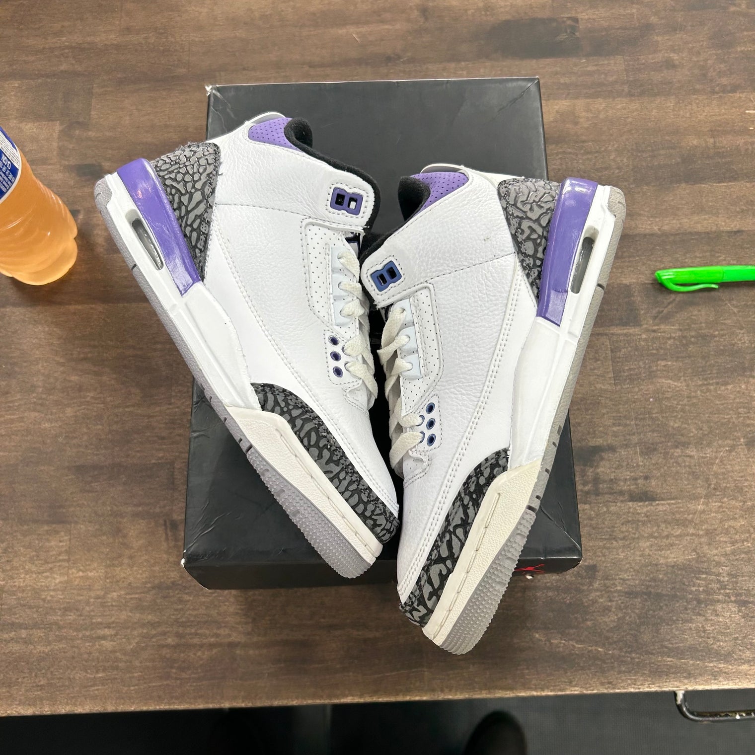 Dark Iris Jordan 3 Retro (GS) (Lightly Worn)