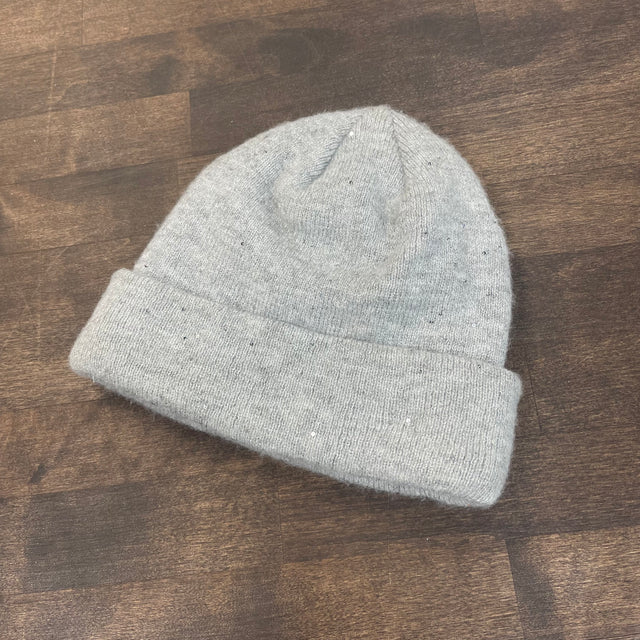 Supreme Grey Glitter Beanie (USED)