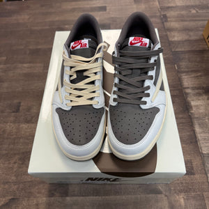 Jordan 1 Retro Low OG SP Travis Scott Reverse Mocha (Men's) (US 13) (Lightly Worn) Size 13 (Pre-Owned) - Image 2