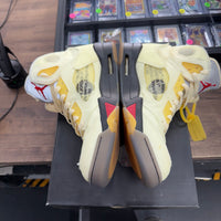 Off-White Sail Jordan 5 (USED)