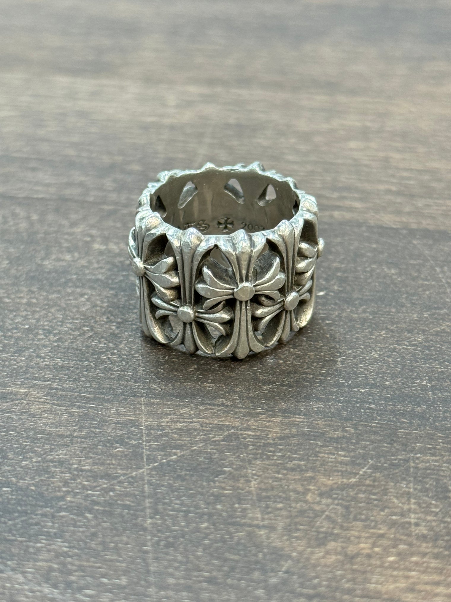 Size 9 | Chrome Hearts Cemetery Cross Ring (USED)