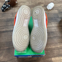 Undefeated Multi-Patent Total Orange Air Force 1 Low SP (USED, No Lid)