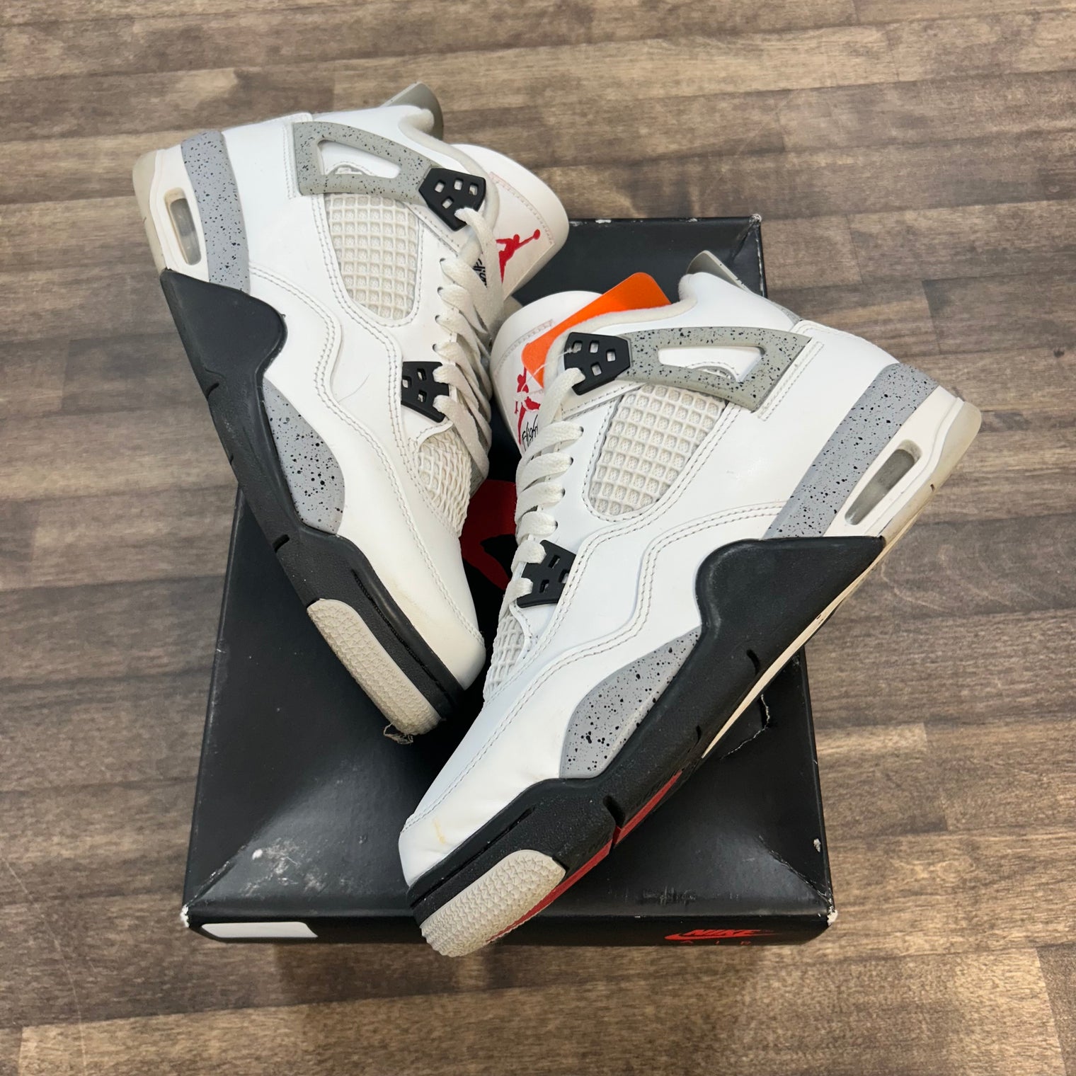 White Cement Jordan 4 (GS) (2025) (USED)