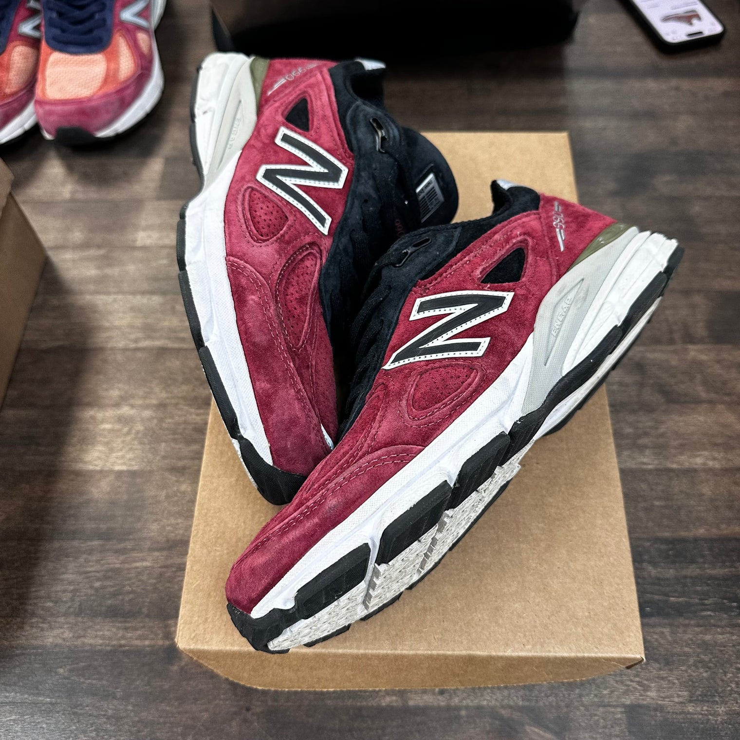 Burgundy New Balance 990v4 (USED, No Box)