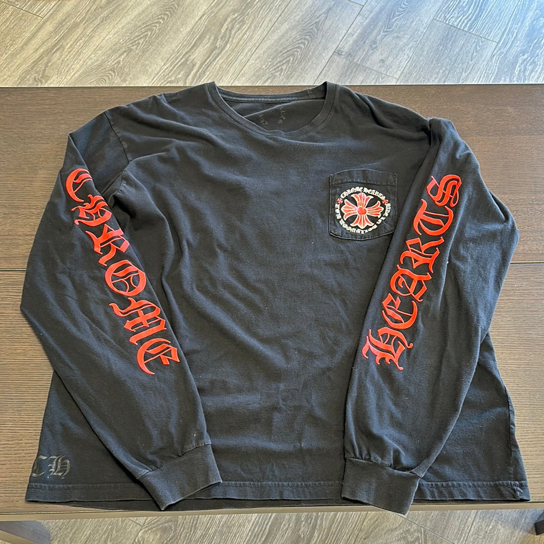 Chrome Hearts Made in Hollywood Plus Cross Long Sleeve (Used)