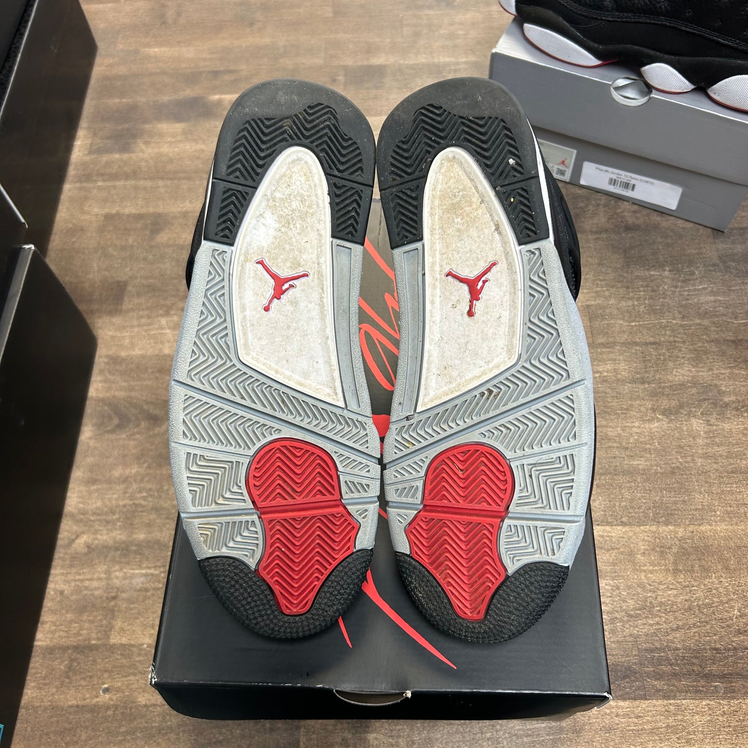 Black Canvas Jordan 4 Retro (USED)