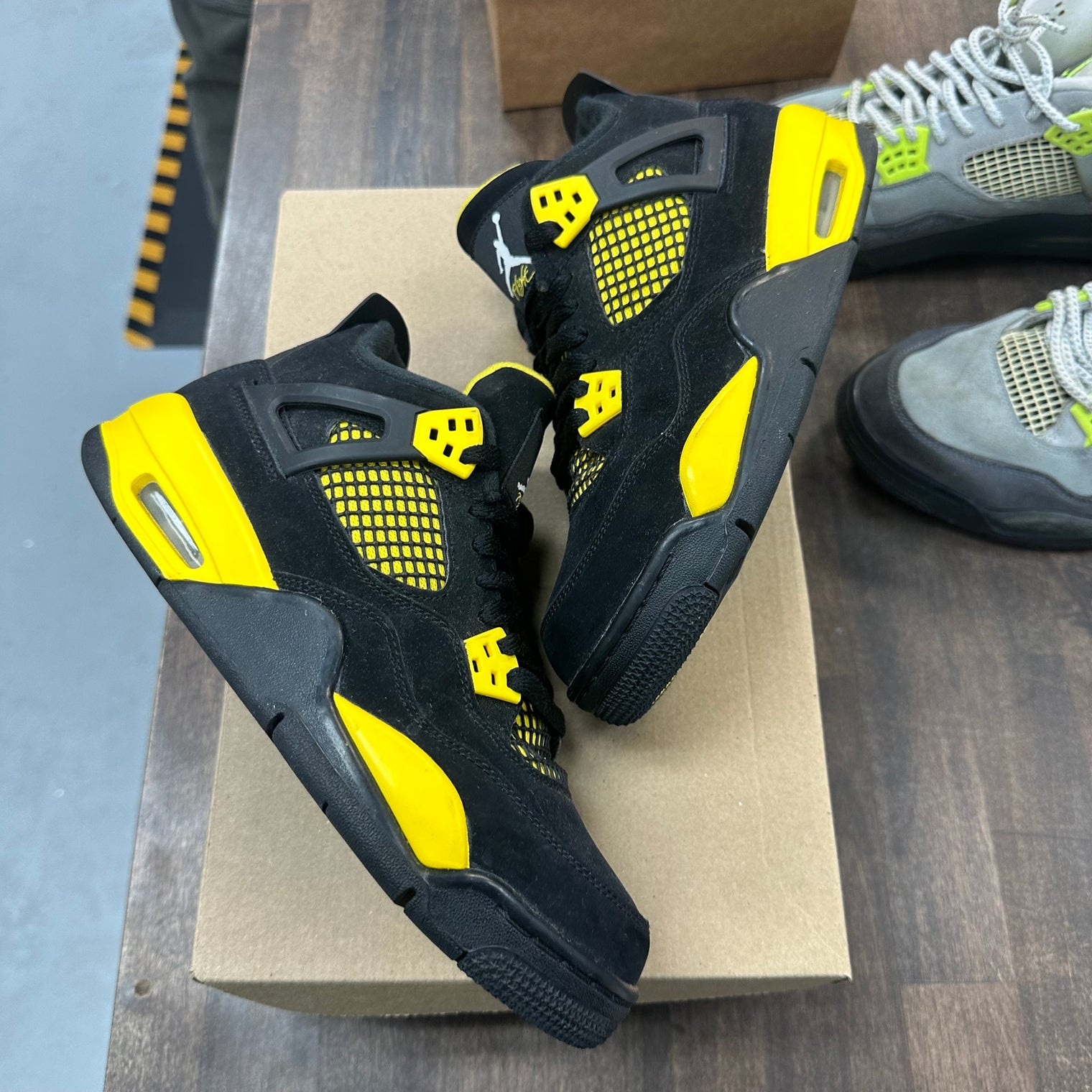 Yellow Thunder Jordan 4 (GS) (USED, No Box)