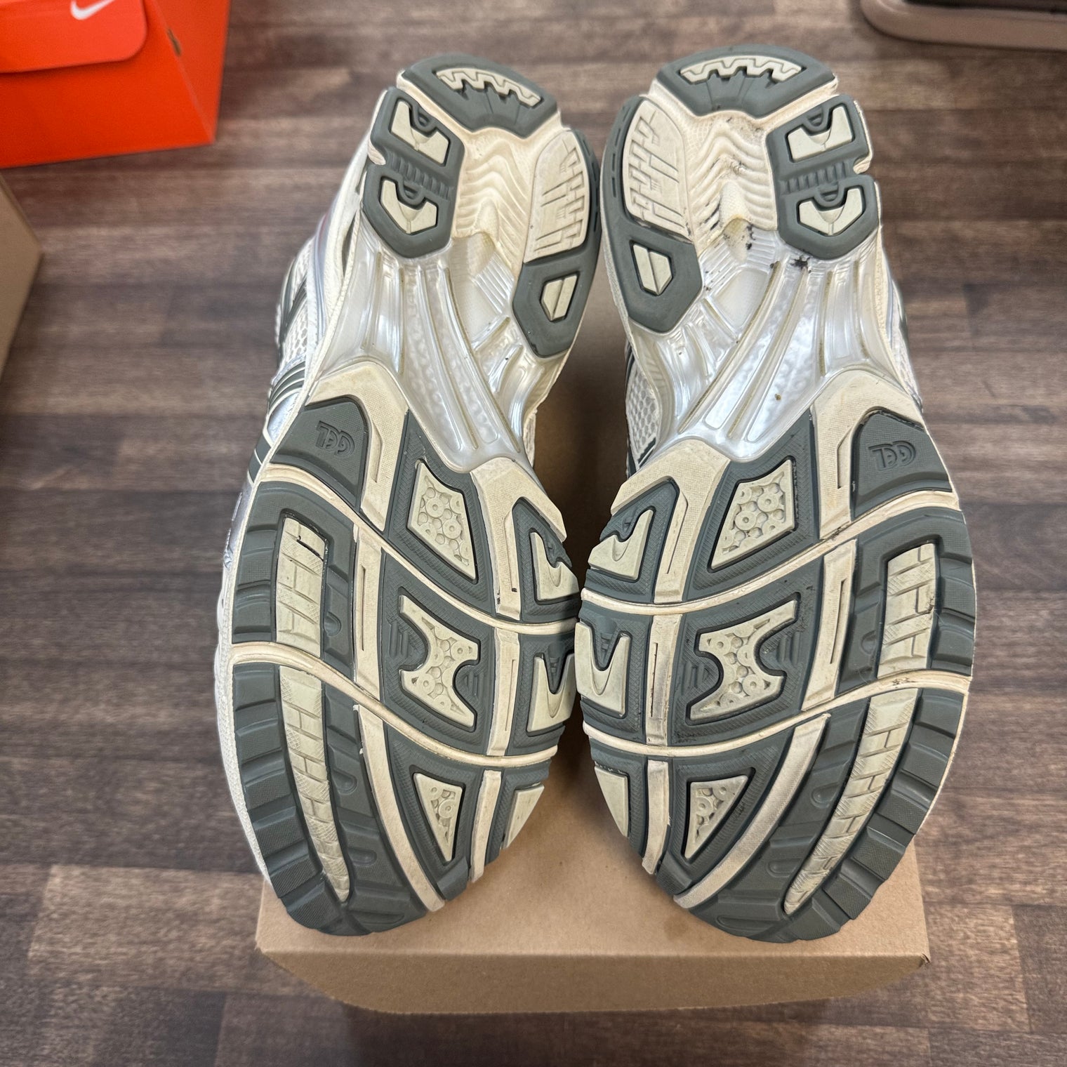 Birch Pure Silver ASICS Gel-Kayano 14 (USED, No Box)