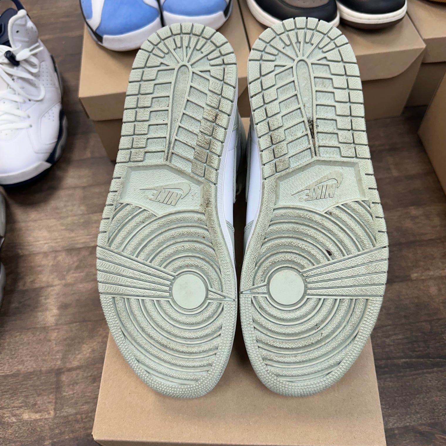 (W) Seafoam Jordan 1 High (USED,No Box)