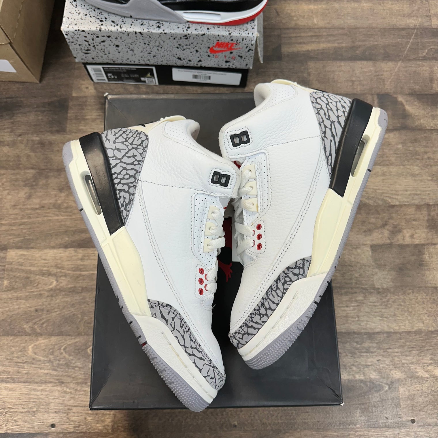 White Cement Reimagined Jordan 3 Retro (GS) (USED)