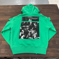 Caravaggio Square Off-White Over Hoodie Green SS20 (USED)