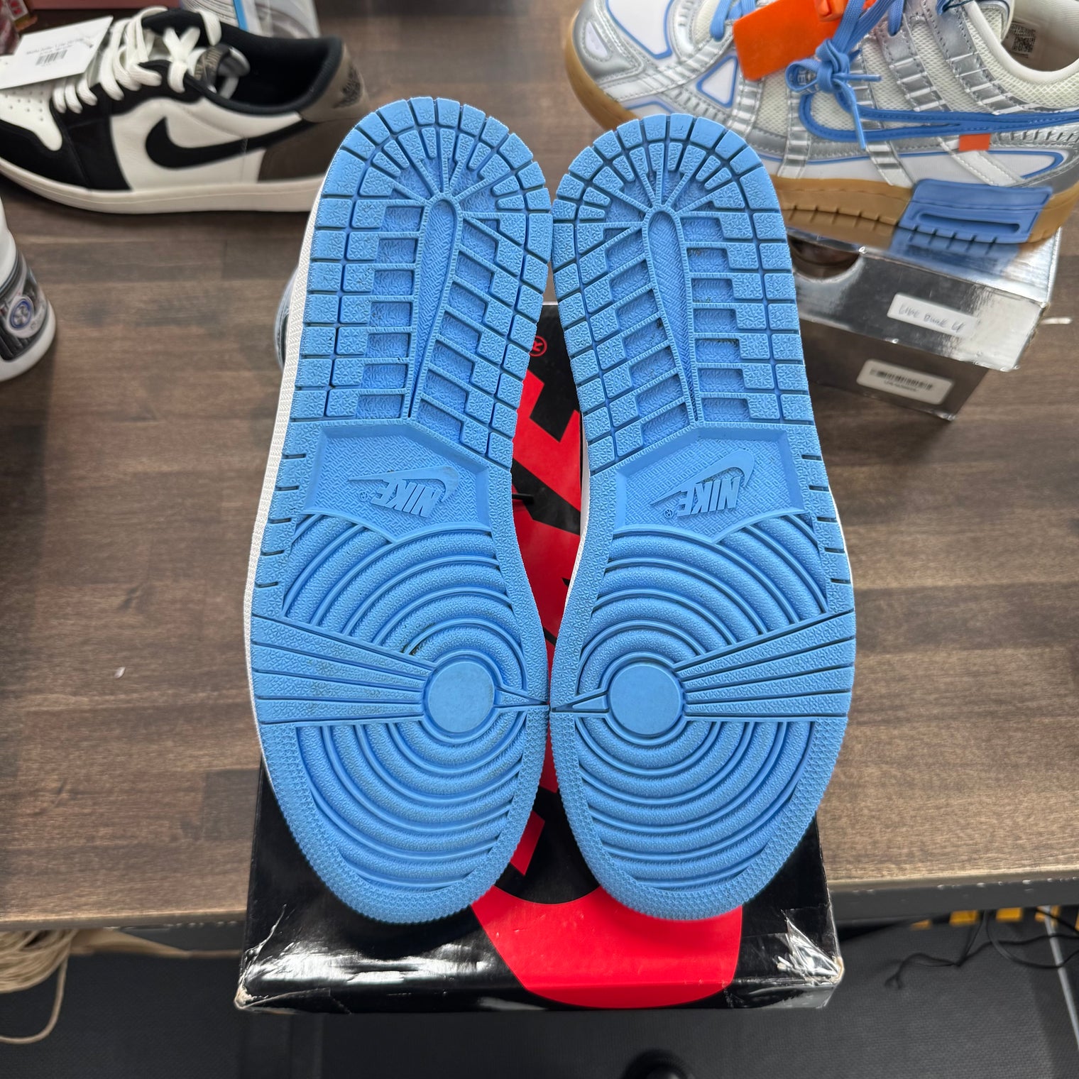 University Blue Jordan 1 High (USED, No Lid)