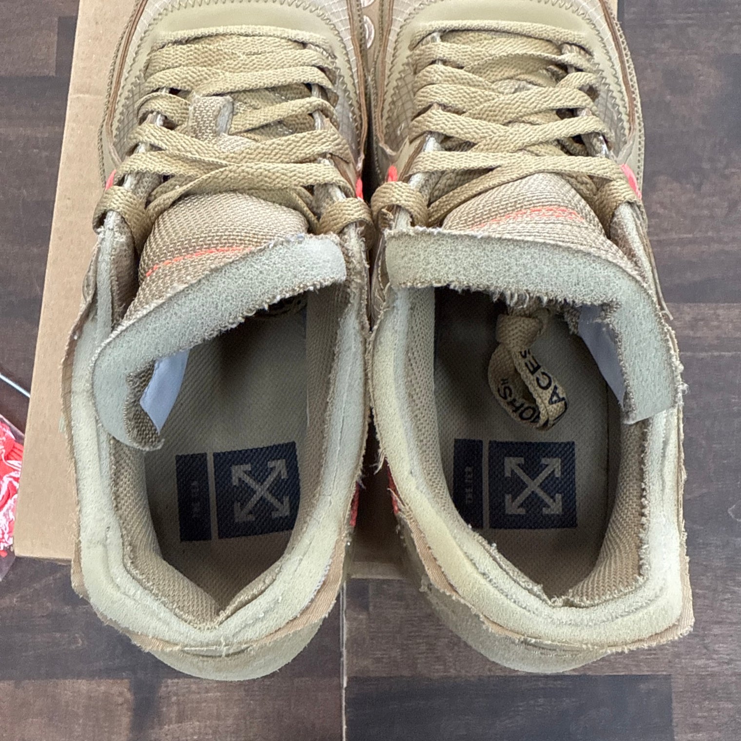 Desert Ore Off-White Nike Air Max 90 (USED)